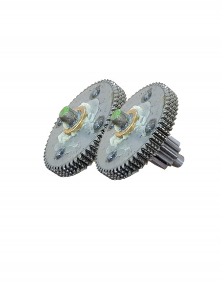 Wheel No. 2 steel with pinion (set of 2 pcs)