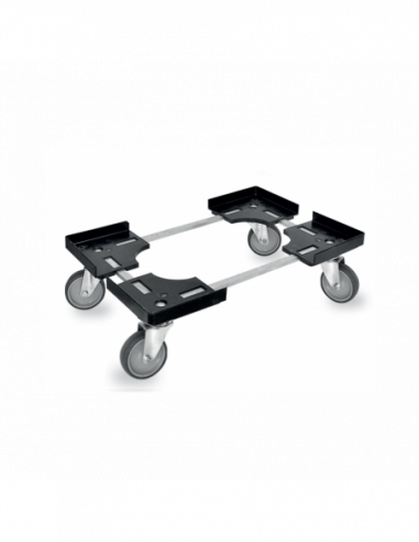 Wagen für Kisten 40 x 60 cm, Lenkrollen