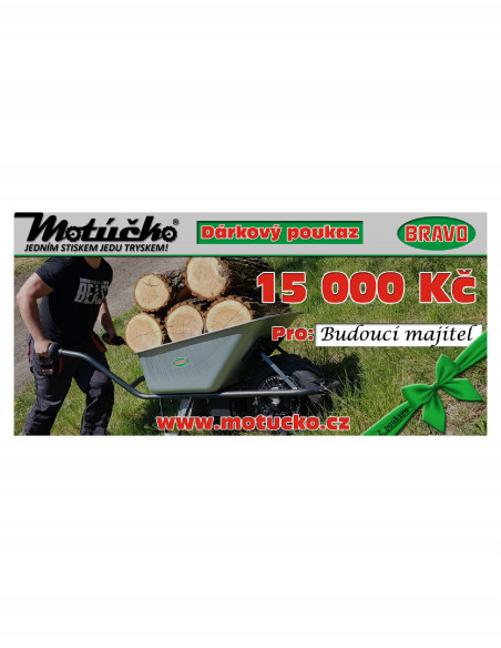 Voucher upominkowyo wartości 15 000 Kč