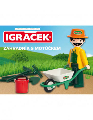Igráček - Gardener with Mobarrow