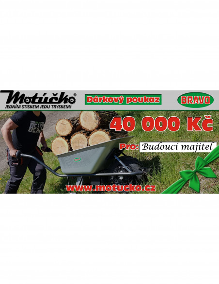 Voucher upominkowy o wartości 40 000 Kč