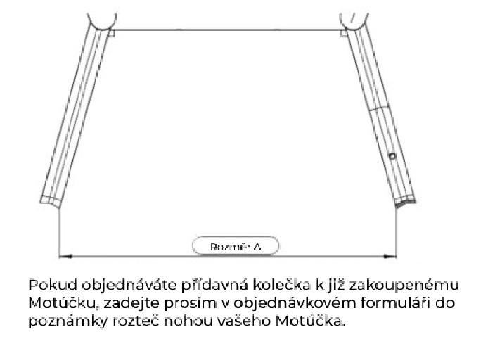 Dodatkowe tylne koła Triglav z hamulcem