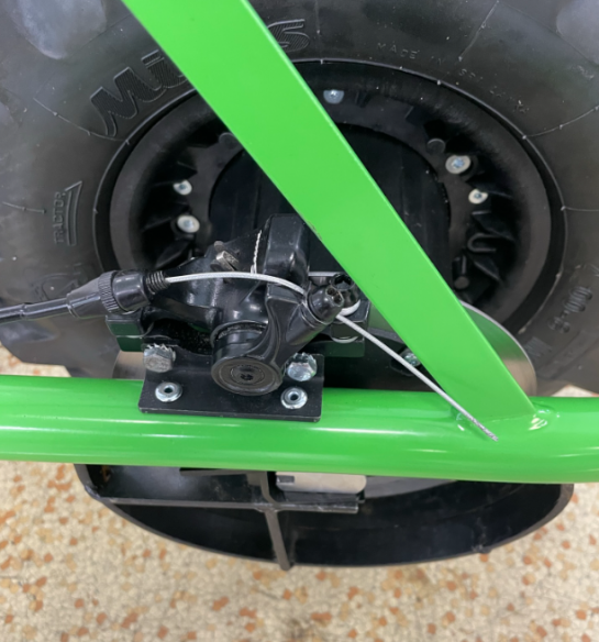 Hamulec mechaniczny dla silników jednokołowych