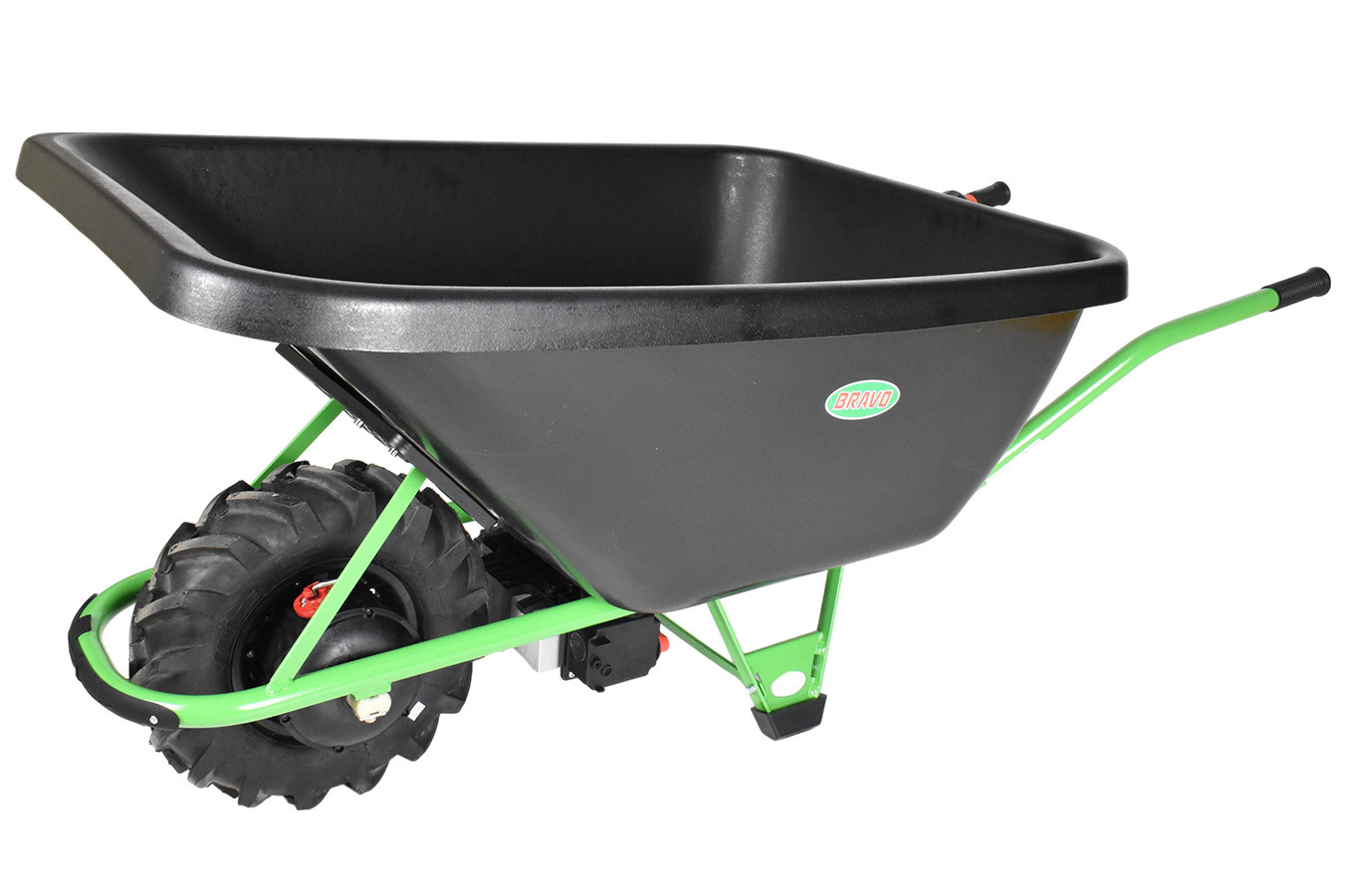 Motúčko STANDARD KLASIK - elektrické kolečko Pneumatika 10 cm Standardní rám Plastová korba 200l
