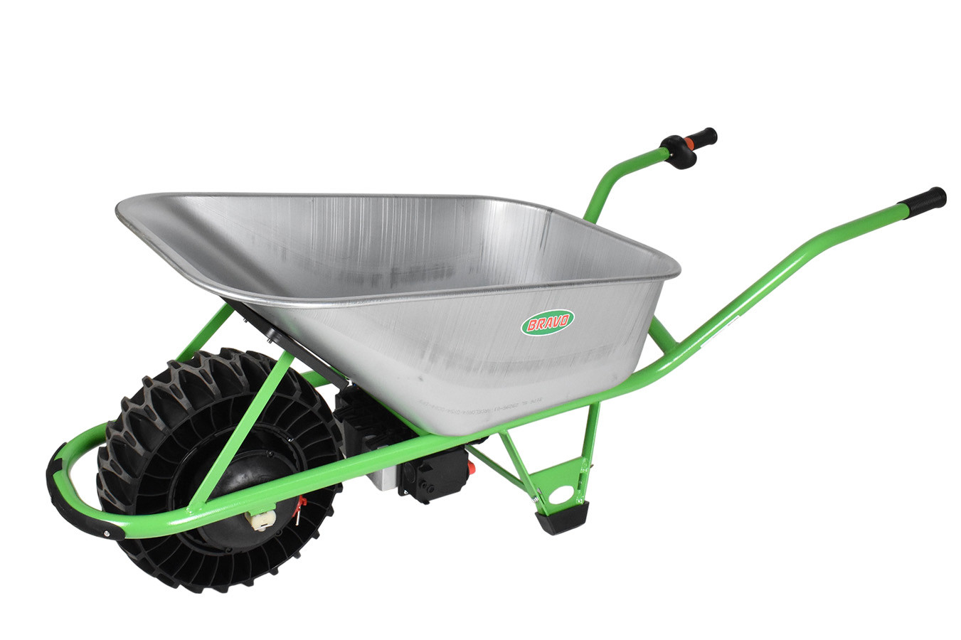 Motúčko STANDARD KLASIK - elektrické kolečko Pozinkovaná korba 100 l Standardní rám Lamelová 16 cm
