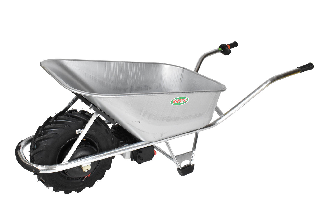 Motúčko STANDARD KLASIK - elektrické kolečko Pozinkovaná korba 100 l Pneumatika 16 cm Pozinkovaný rám