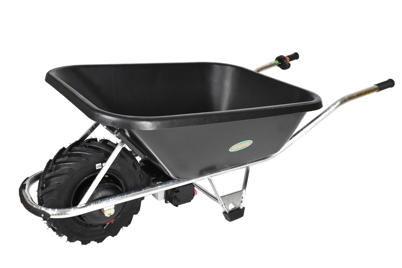Motúčko STANDARD KLASIK - elektrické kolečko Plastová korba 120 l Pneumatika 16 cm Pozinkovaný rám