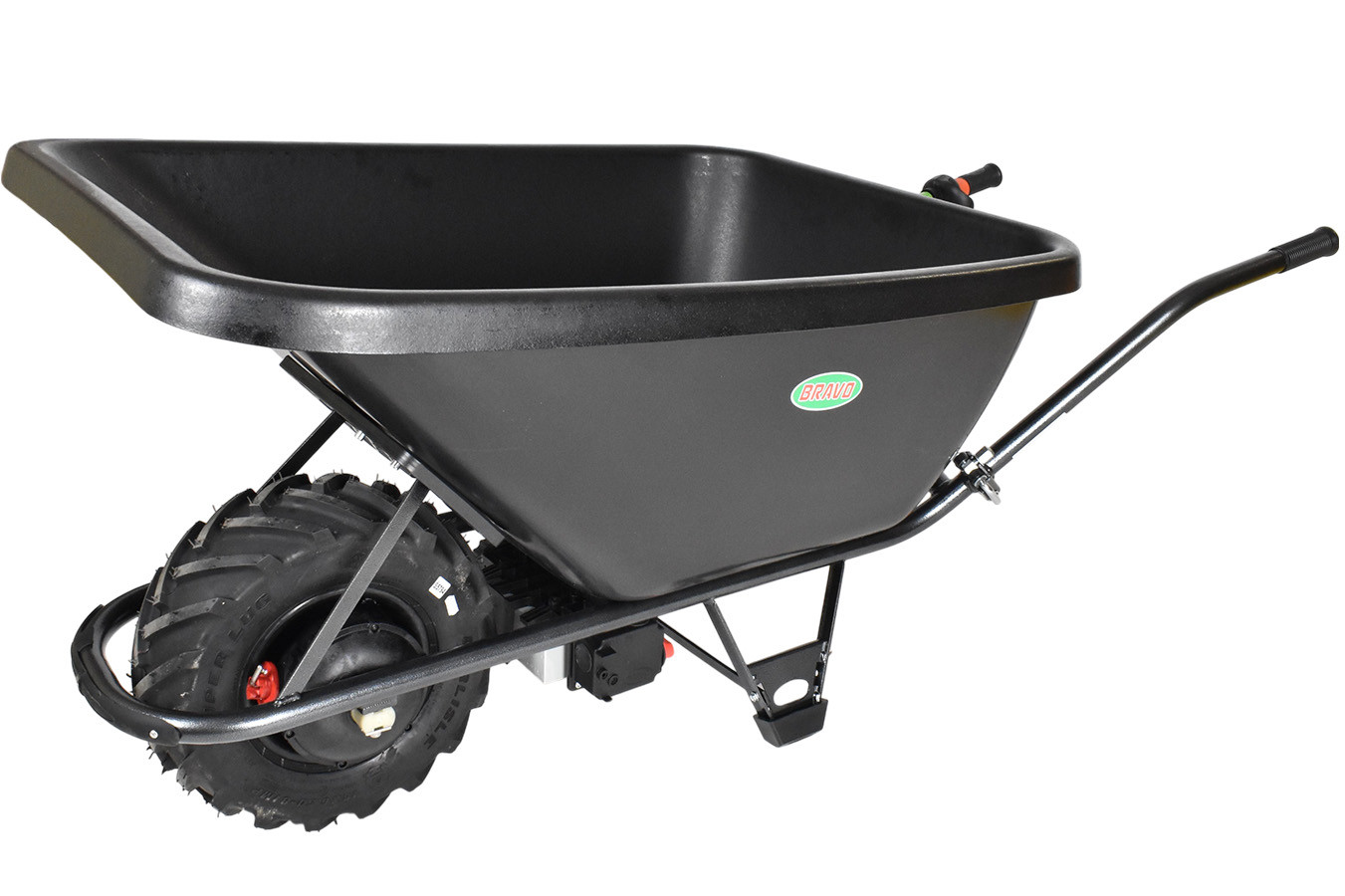 Motúčko STANDARD KLASIK - elektrické kolečko Pneumatika 16 cm Skládací rám Plastová korba 200 l