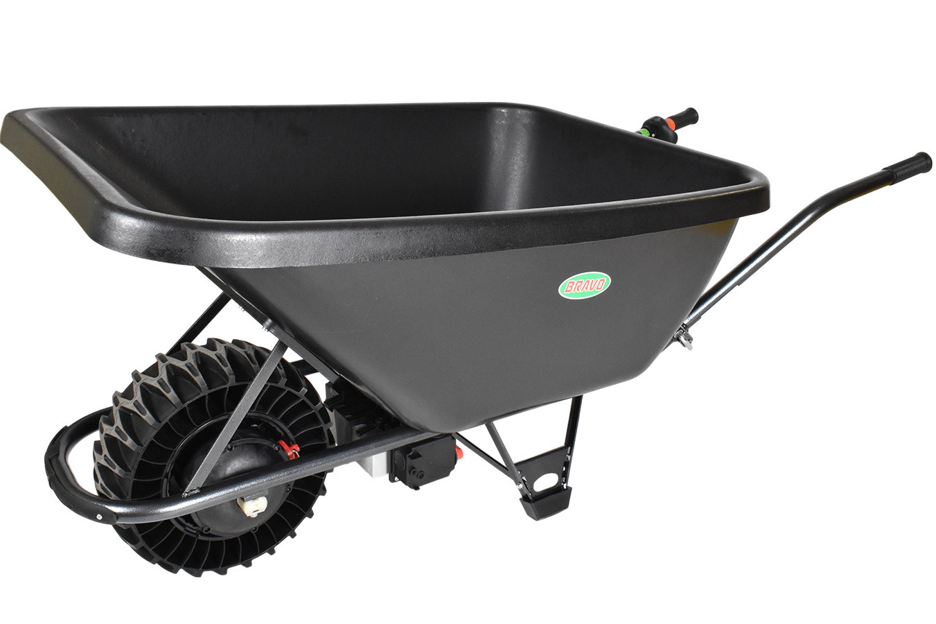 Motúčko STANDARD KLASIK - elektrické kolečko Skládací rám Plastová korba 200 l Lamelová 16 cm