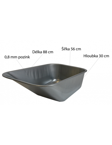 Zinc coated Bin thickness 100 liters