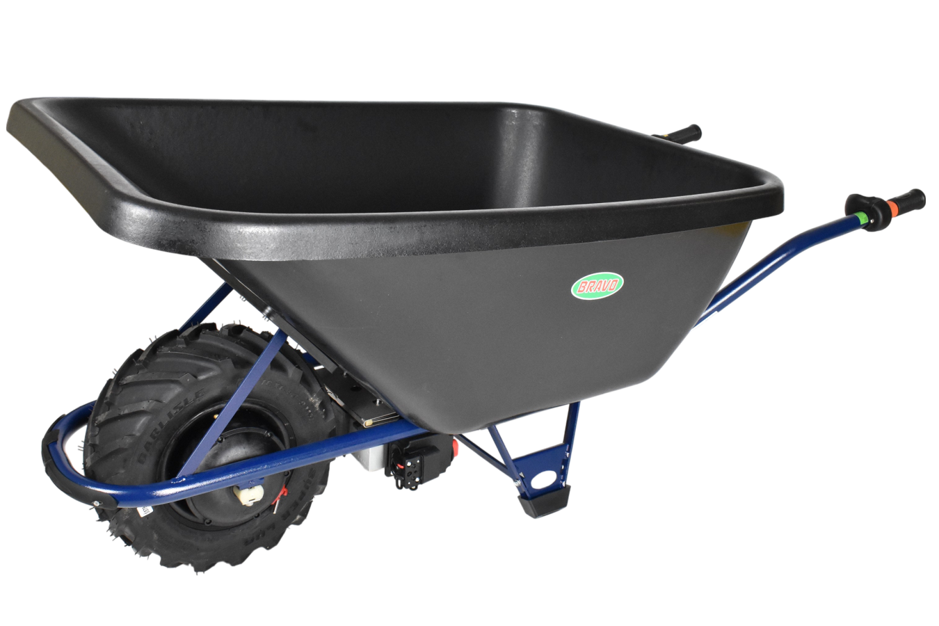 Motúčko EXTRA HERKULES - elektrické kolečko Standardní rám Plastová korba 200l Pneumatika 16 cm 1x LiFePo 12 V / 25 Ah