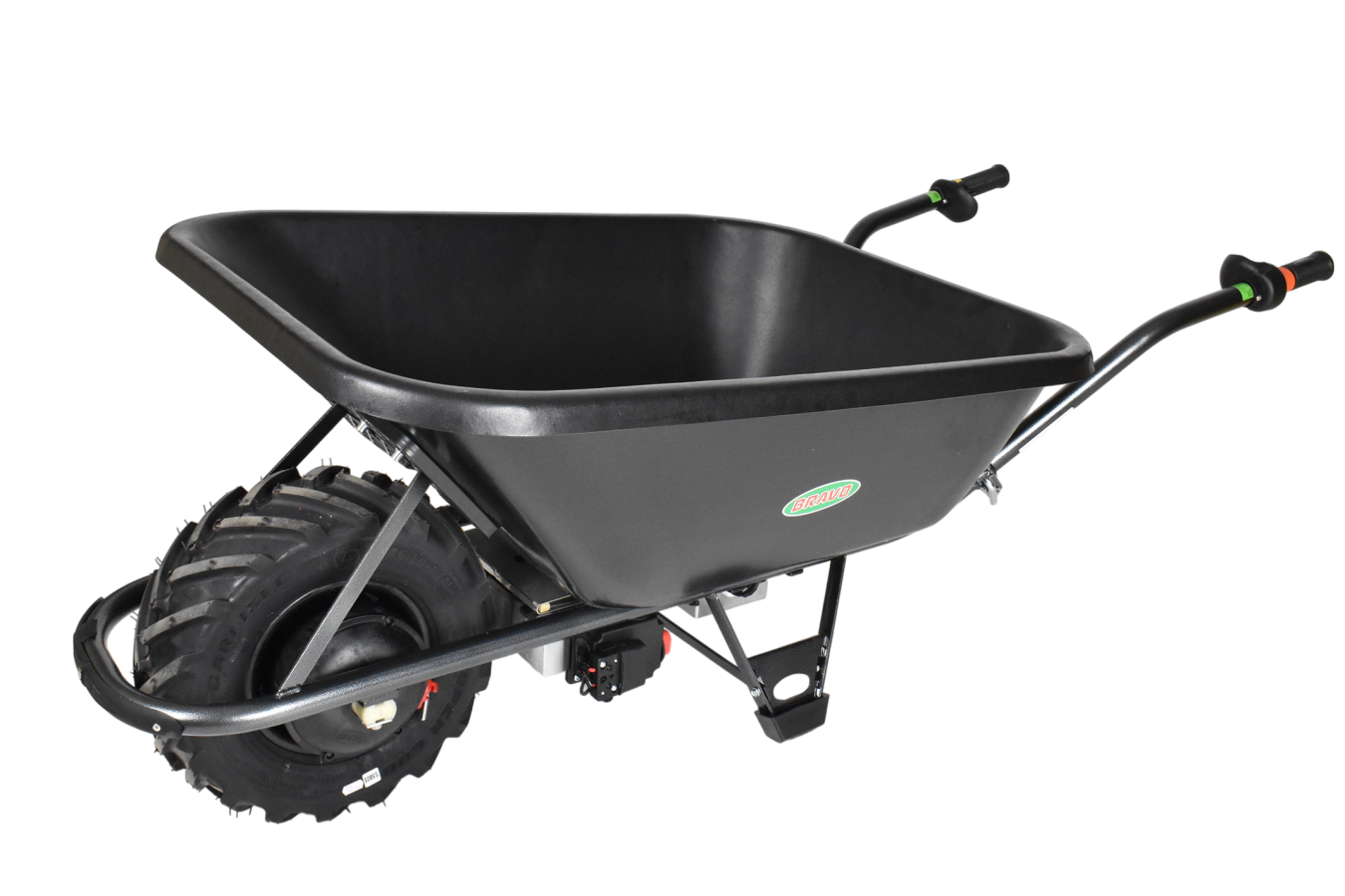 Motúčko EXTRA HERKULES - elektrické kolečko Plastová korba 120 l Pneumatika 16 cm Skládací rám 1x LiFePo 12 V / 25 Ah