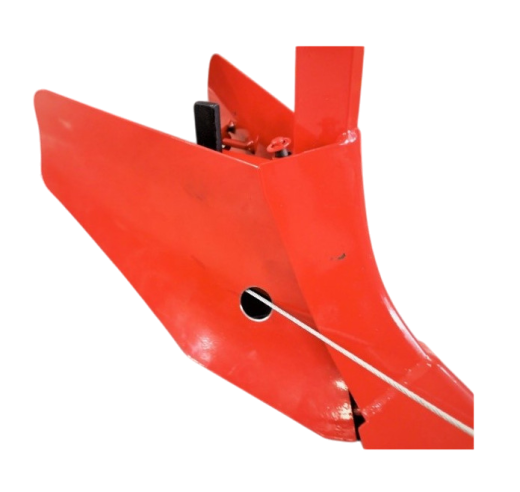 Plough with winch hole