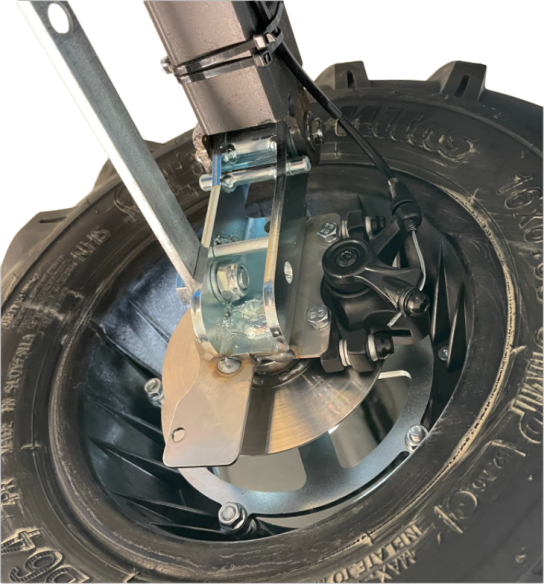 Mechanische Bremse für Vierradmaschinen