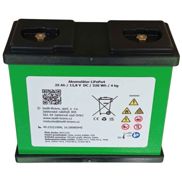 Akumulator (bateria) LiFePo4, 12 V / 25 Ah