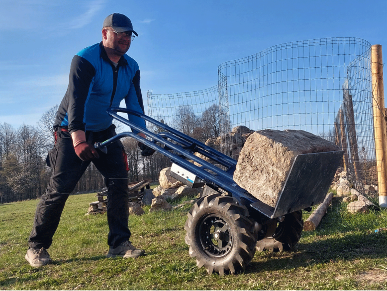 MOTUČKO Off-road E-Ruddle mały przejście do 60 cm