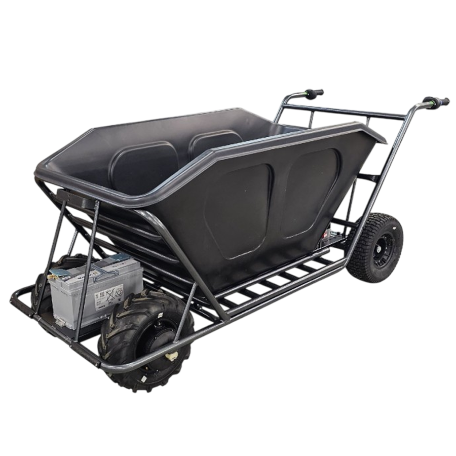 Jumbo Double - elektrické kolečko Pneumatika 16 cm S 500l plastovou korbou Pevná