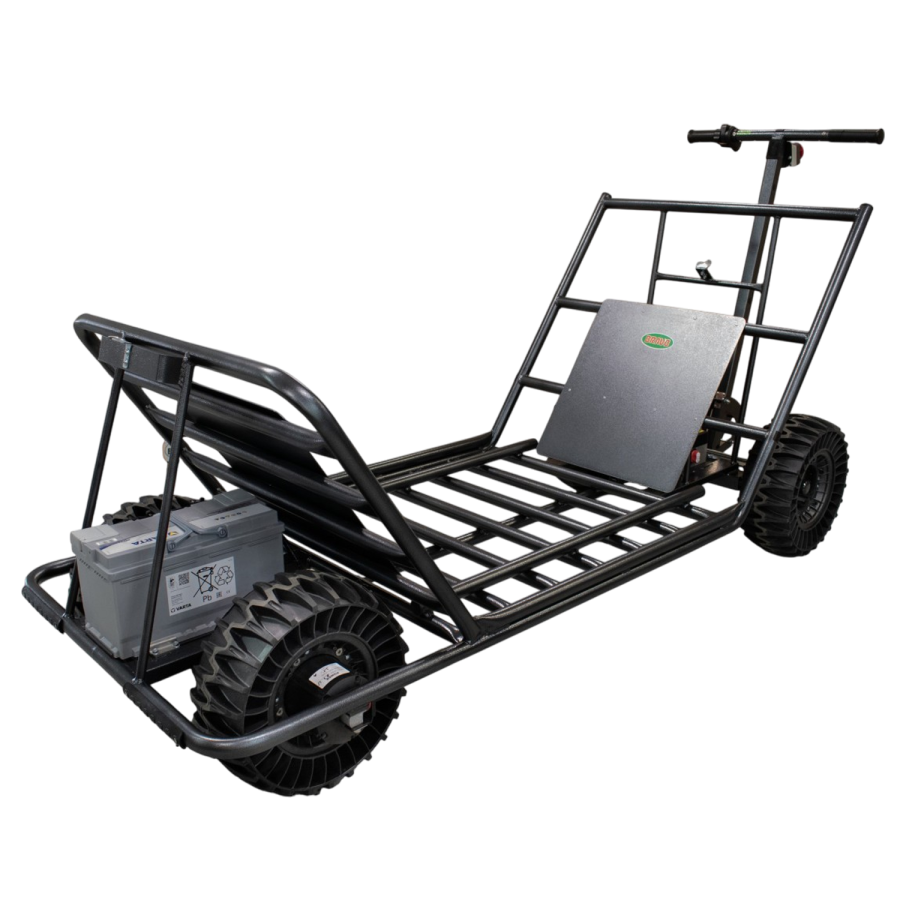 Jumbo Double s Ojkou - elektrické kolečko Bez 500l plastové korby  Lamelová 16 cm Pevná