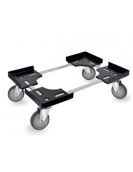 Wagen für Kisten 40 x 60 cm, Lenkrollen