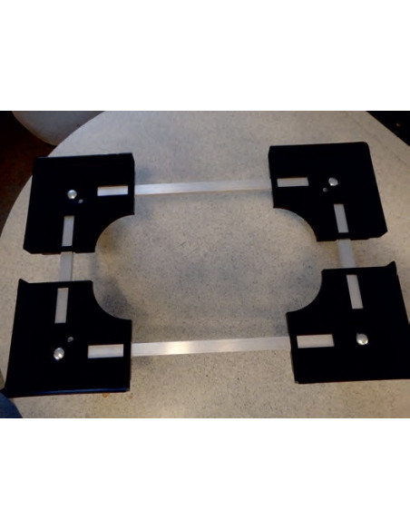 Wagen für Kisten 40 x 60 cm, Lenkrollen